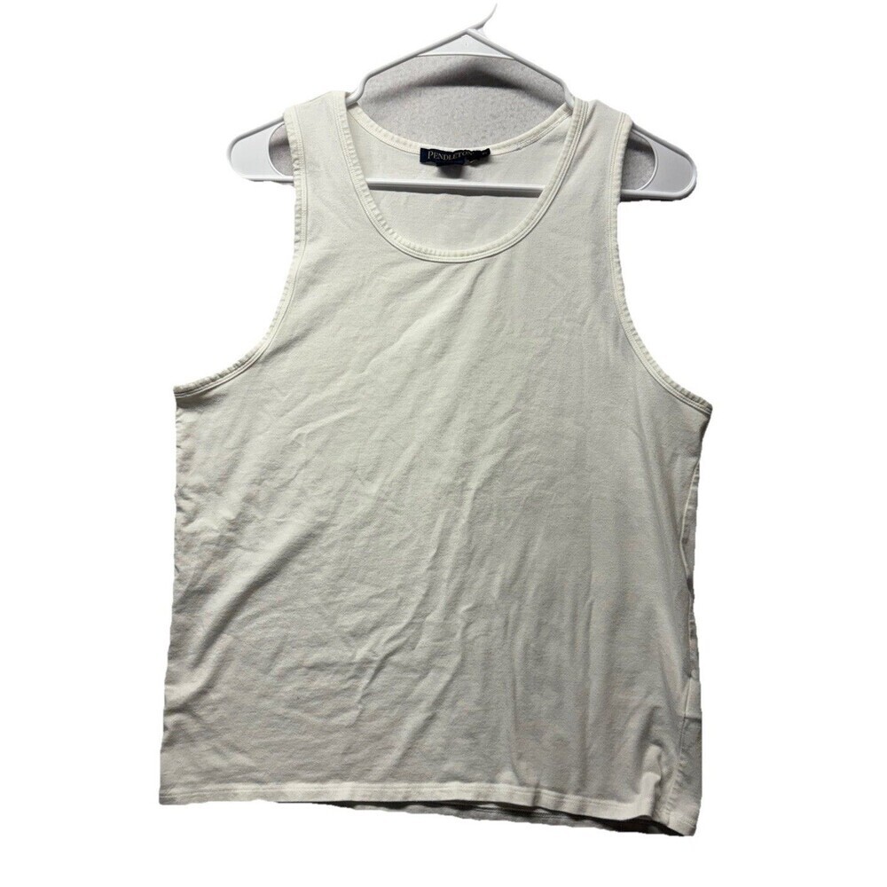 PENDLETON Women’s White Organic Cotton Lenzing Modal Tank Top Size XL